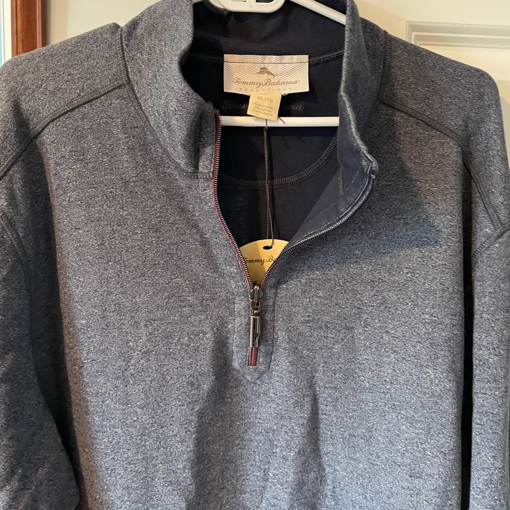 Tommy Bahama Reversible Quarter Zip w/ tags!